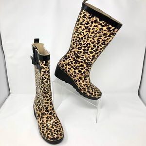 Capelli | Animal Print Rain Boots 7